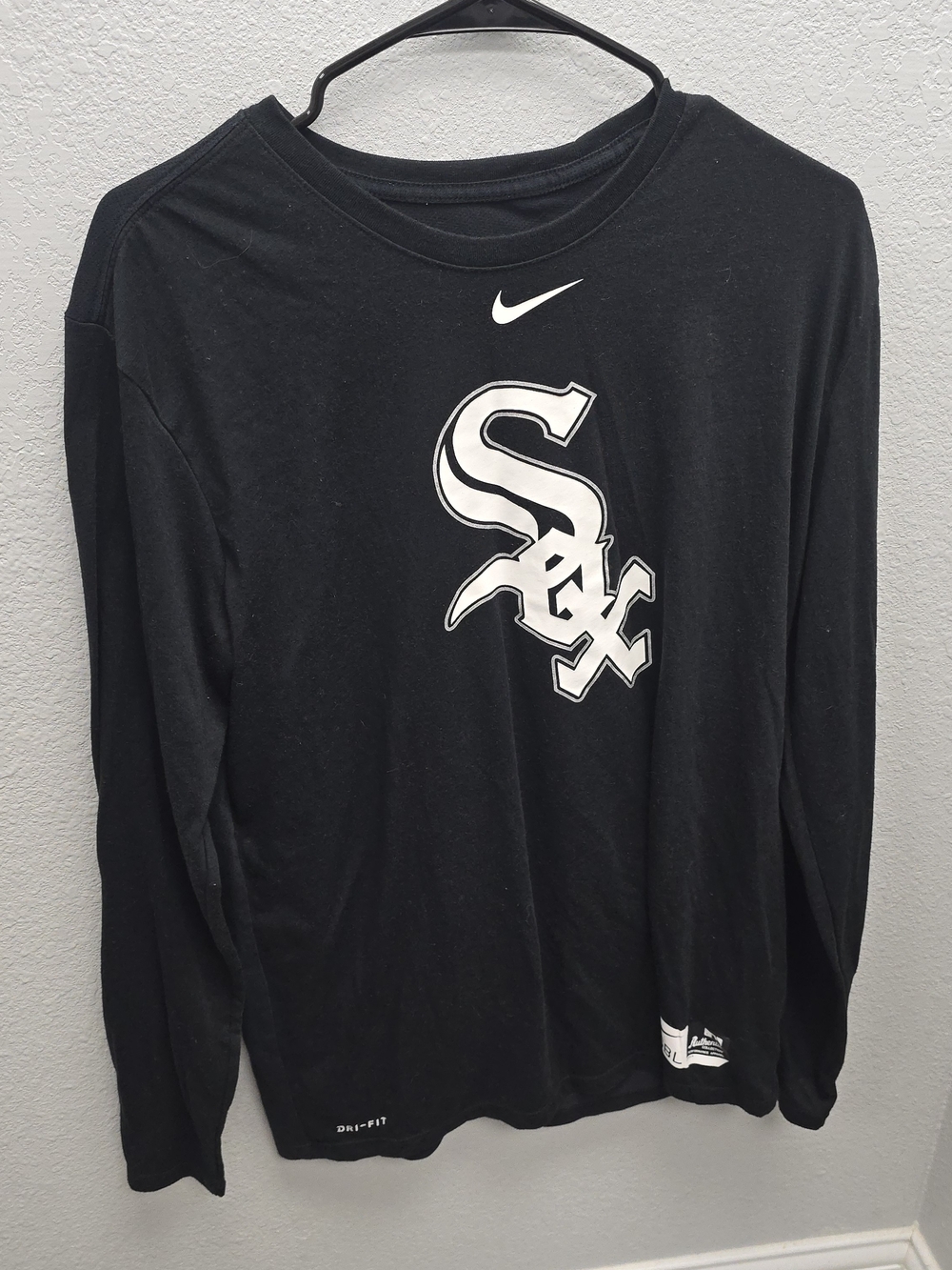 Nike MLB Chicago White Sox Authentic Collection Dri-FIT Long Sleeve T-Shirt Size
